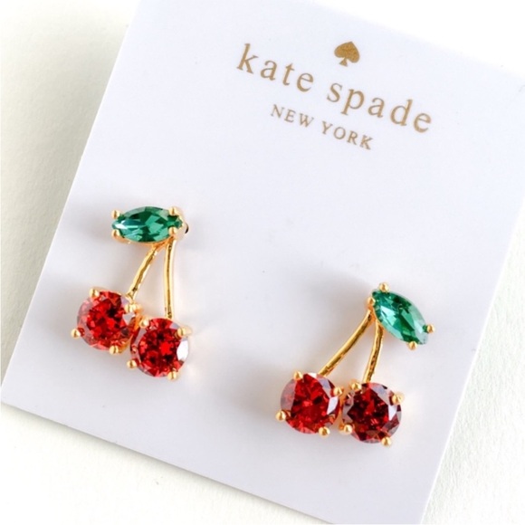 Kate Spade NWT Cherry Earrings - Picture 4 of 4